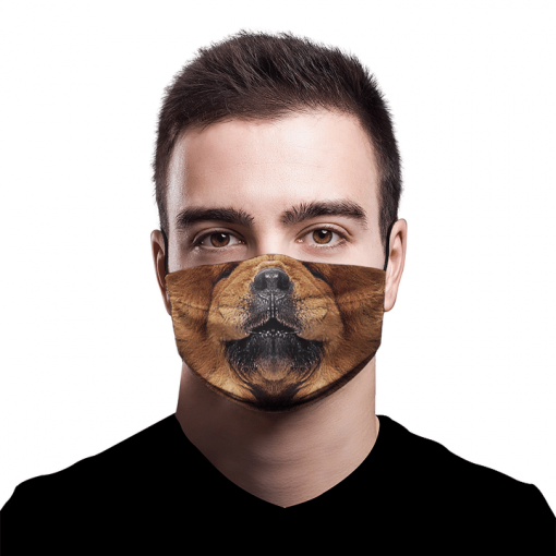 GROWLING COOL CHOW CHOW DOG FACE MASK