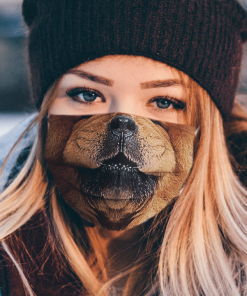 GROWLING COOL CHOW CHOW DOG FACE MASK