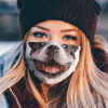 HAPPY SMILING DOG SHOWING TONGUE FACE MASK