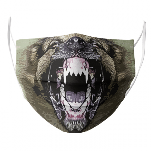 KILLER DOG VIOLENT ANGRY BARING TEETH FACE MASK