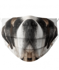 SAINT BERNARD DOG LOVER FUNNY FACE MASK