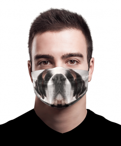 SAINT BERNARD DOG LOVER FUNNY FACE MASK