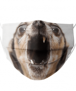 SCREAMING CHIHUAHUA DOG FACE MASK