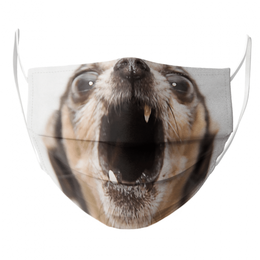 SCREAMING CHIHUAHUA DOG FACE MASK