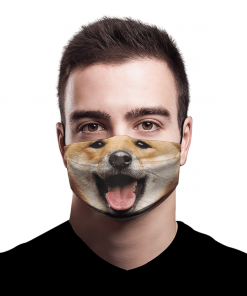 SHIBA INU DOG LOVER FUNNY FACE MASK