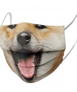 SHIBA INU DOG LOVER FUNNY FACE MASK