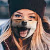 SHIBA INU DOG LOVER FUNNY FACE MASK