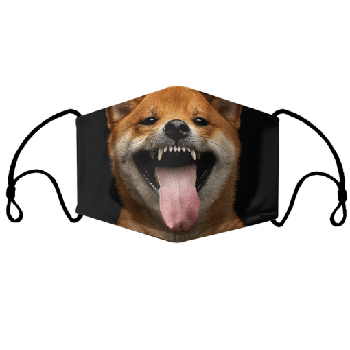 SHIBA INU DOG LOVER FUNNY FACE PET JAPAN FACE MASK