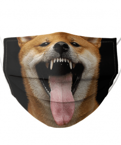 SHIBA INU DOG LOVER FUNNY FACE PET JAPAN FACE MASK