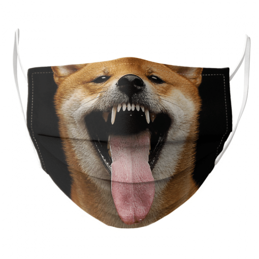 SHIBA INU DOG LOVER FUNNY FACE PET JAPAN FACE MASK