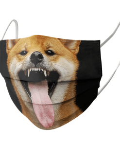 SHIBA INU DOG LOVER FUNNY FACE PET JAPAN FACE MASK