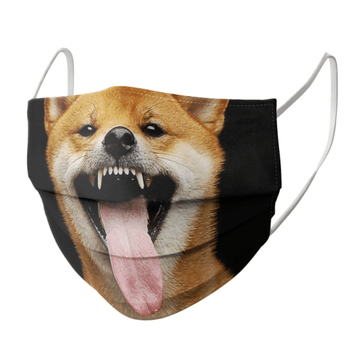 SHIBA INU DOG LOVER FUNNY FACE PET JAPAN FACE MASK