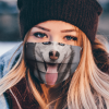 SIBERIAN HUSKY DOG CUTE FACE MASK