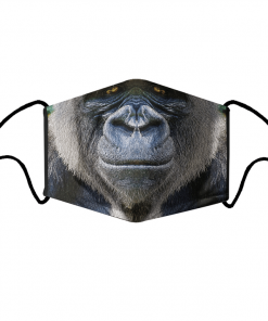 SILVERBACK WESTERN LOWLAND GORILLA SMILES FACE MASK