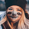 SLOTH FUN FACE SLOWLY LOVER FUNNY FACE MASK