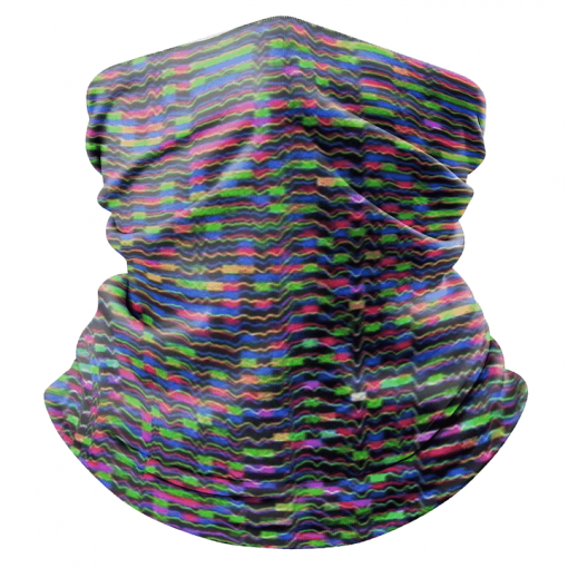 LIFE'S A GLITCH FACE MASK NECK GAITER