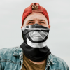 BLACK RANGER FACE MASK NECK GAITER