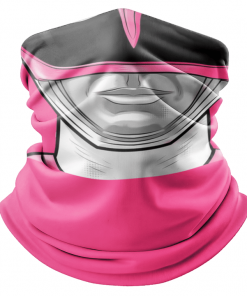 PINK RANGER FACE MASK NECK GAITER