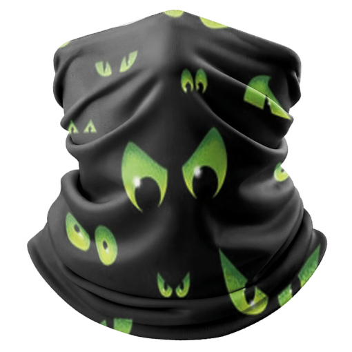 SPOOKY EYES SKATER FACE MASK NECK GAITER