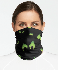 SPOOKY EYES SKATER FACE MASK NECK GAITER