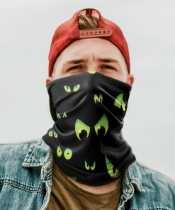 SPOOKY EYES SKATER FACE MASK NECK GAITER