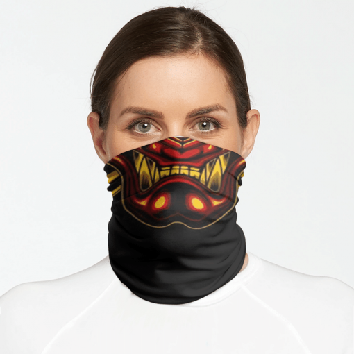 DEVIL RONIN AND CROSS SWORD FACE MASK NECK GAITER