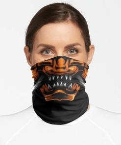 SAMURAI MASK CROSS KNIFE FACE MASK NECK GAITER