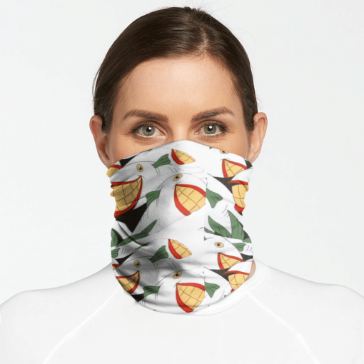 LAUGHING FISH FACE MASK NECK GAITER