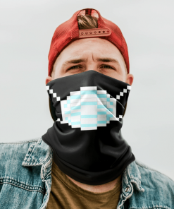 PIXEL MASK FACE MASK NECK GAITER