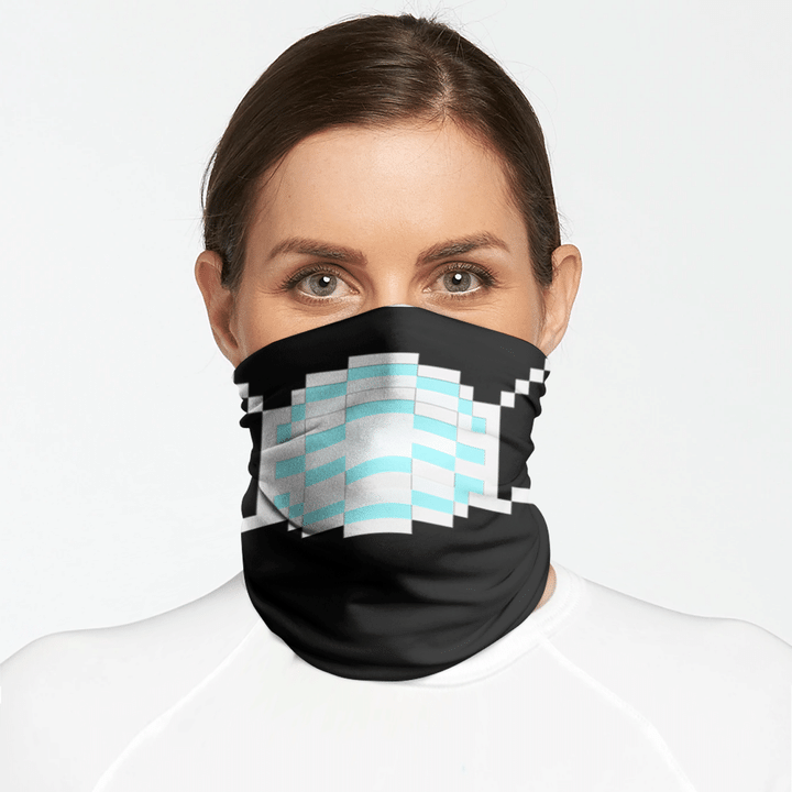 PIXEL MASK FACE MASK NECK GAITER Q Finder Trending Design T Shirt