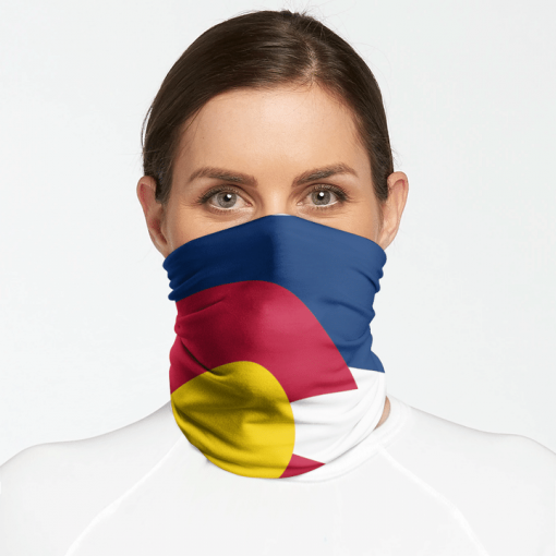 COLORADO FLAG FACE MASK NECK GAITER