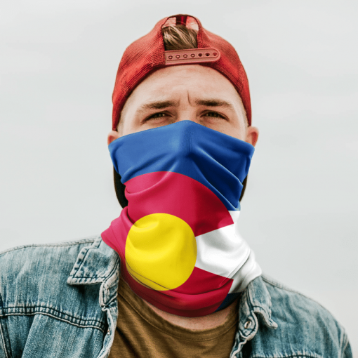 COLORADO FLAG FACE MASK NECK GAITER