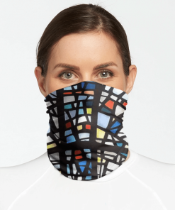 GLASS PATTERN FOR MEN WOMEN FACE MASK NECK GAITER