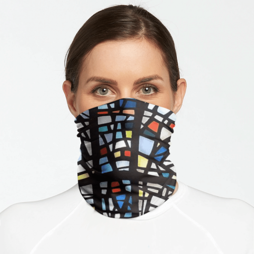 GLASS PATTERN FOR MEN WOMEN FACE MASK NECK GAITER