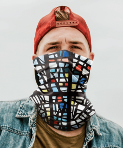 GLASS PATTERN FOR MEN WOMEN FACE MASK NECK GAITER