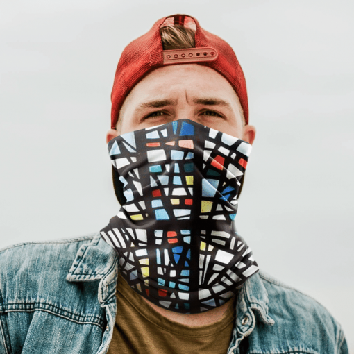 GLASS PATTERN FOR MEN WOMEN FACE MASK NECK GAITER