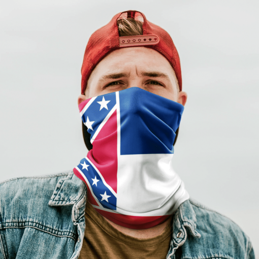 MISSISSIPPI FLAG FACE MASK NECK GAITER