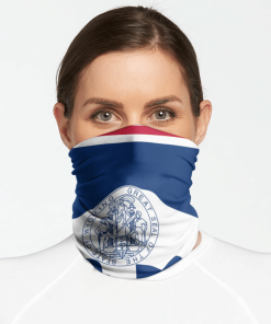 WYOMING FLAG FACE MASK NECK GAITER