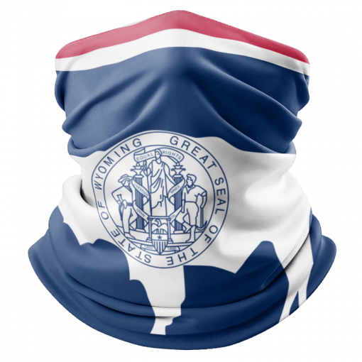 WYOMING FLAG FACE MASK NECK GAITER