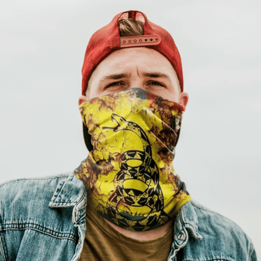 DON'T TREAD ON ME GADSDEN AMERICAN FLAG FACE MASK NECK GAITER