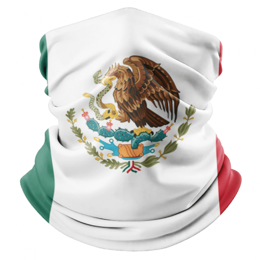 MEXICAN FLAG FACE MASK NECK GAITER