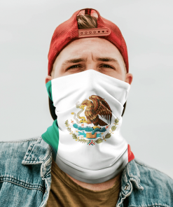 MEXICAN FLAG FACE MASK NECK GAITER