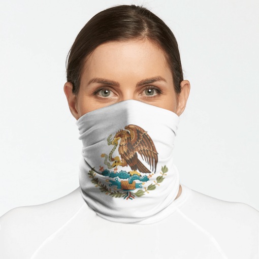 MEXICAN FLAG FACE MASK NECK GAITER