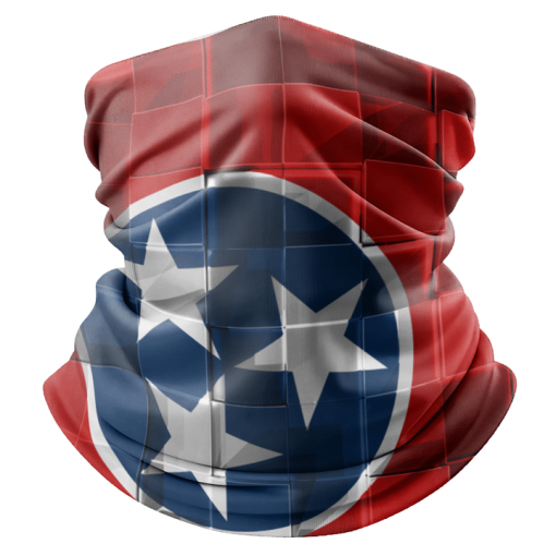 TENNESSEE STATE FLAG FACE MASK NECK GAITER