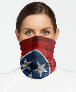 TENNESSEE STATE FLAG FACE MASK NECK GAITER