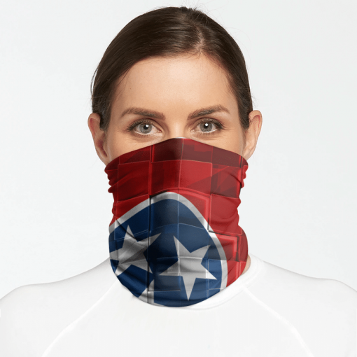 TENNESSEE STATE FLAG FACE MASK NECK GAITER