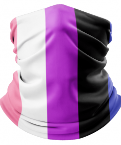 GENDERFLUID PRIDE FLAG FACE MASK NECK GAITER