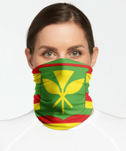 KANAKA MAOLI NATIVE HAWAIIAN FLAG FACE MASK NECK GAITER