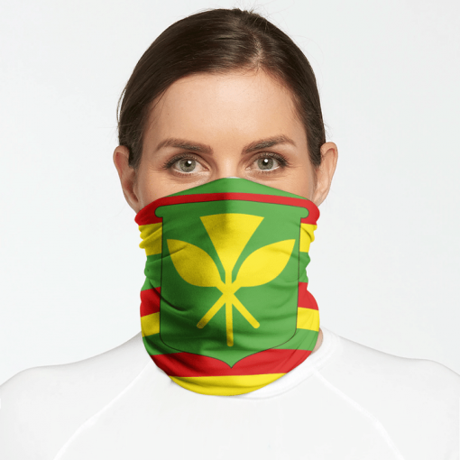 KANAKA MAOLI NATIVE HAWAIIAN FLAG FACE MASK NECK GAITER