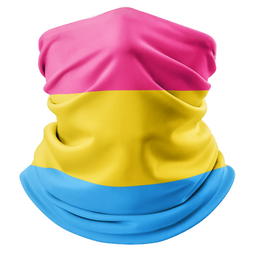 LGBTQ GAY QUEER PANSEXUAL PRIDE FLAG FACE MASK NECK GAITER